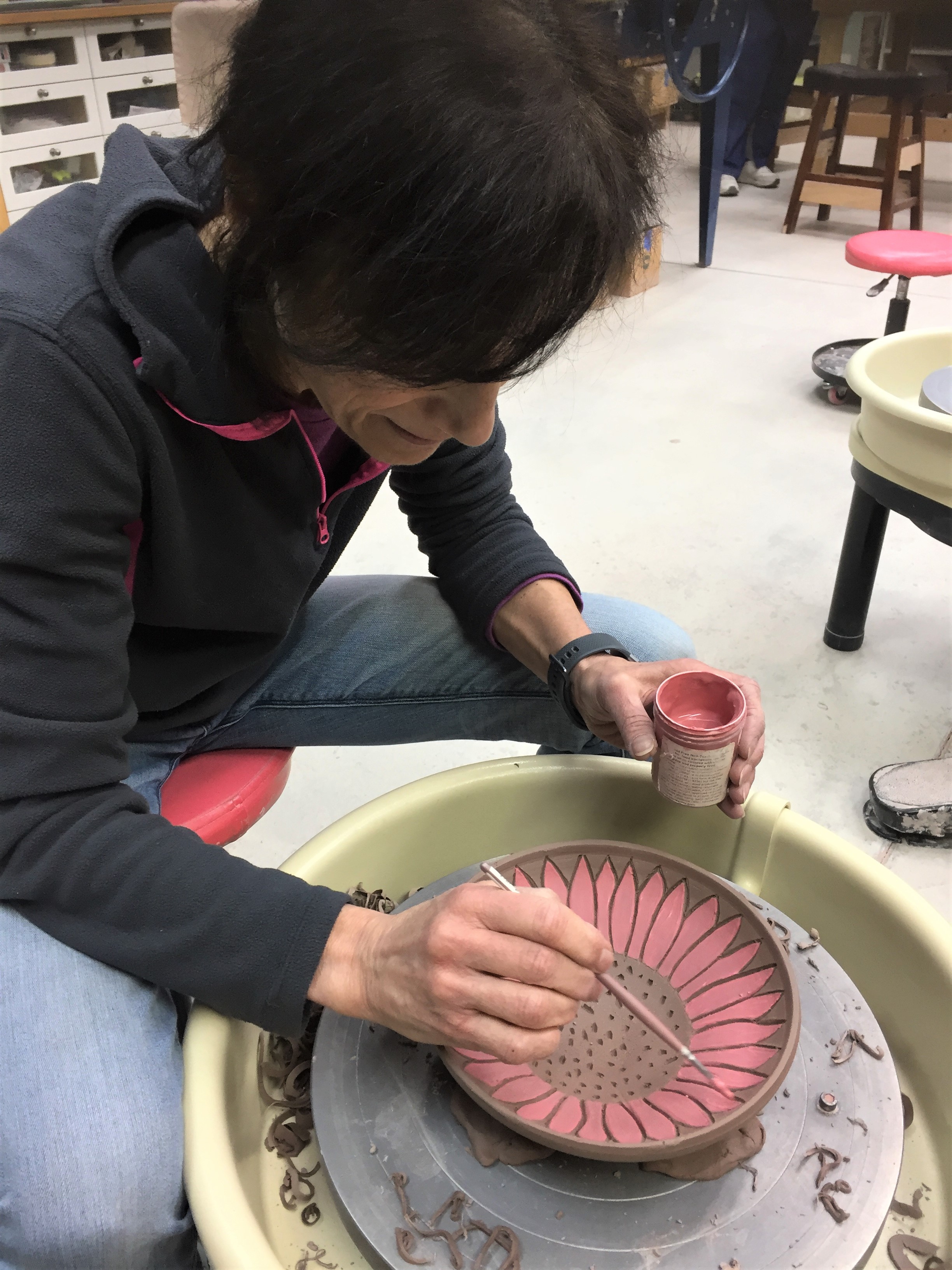 Creative pottery session